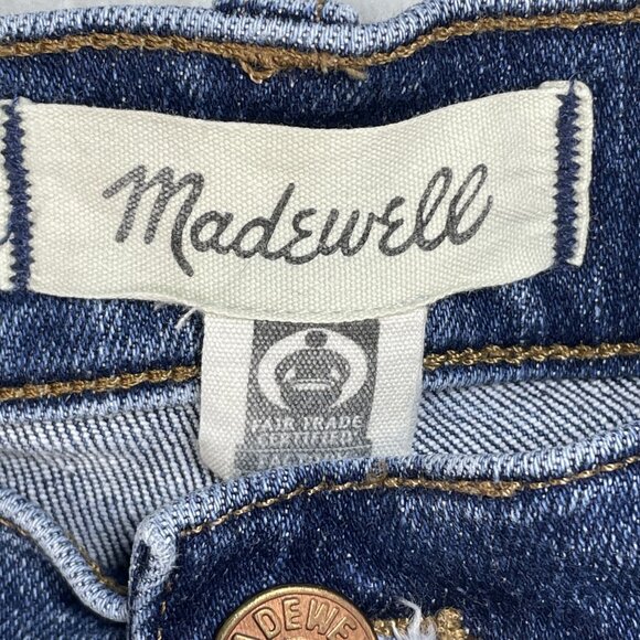 Madewell Jeans Womens Sz 25 Blue Mid Rise Perfect Vintage Straight Leg 25x27 - Picture 6 of 9